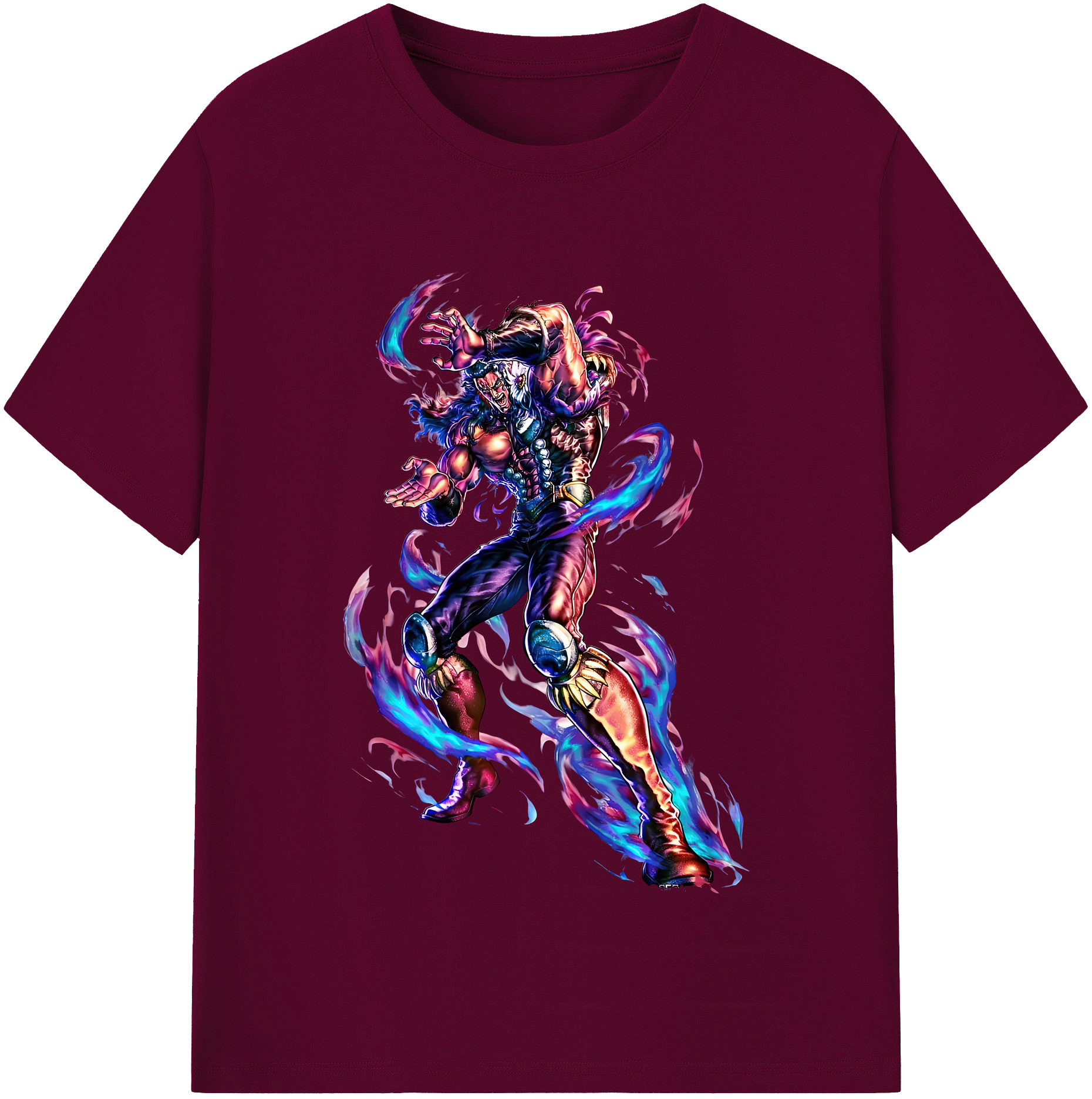 （画像用） 北斗の拳 Fist of the North Star レディースカジュアルプリントTシャツ（綿100％）